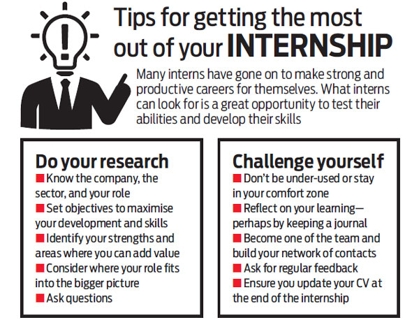 Experience the real-like work environment with internships